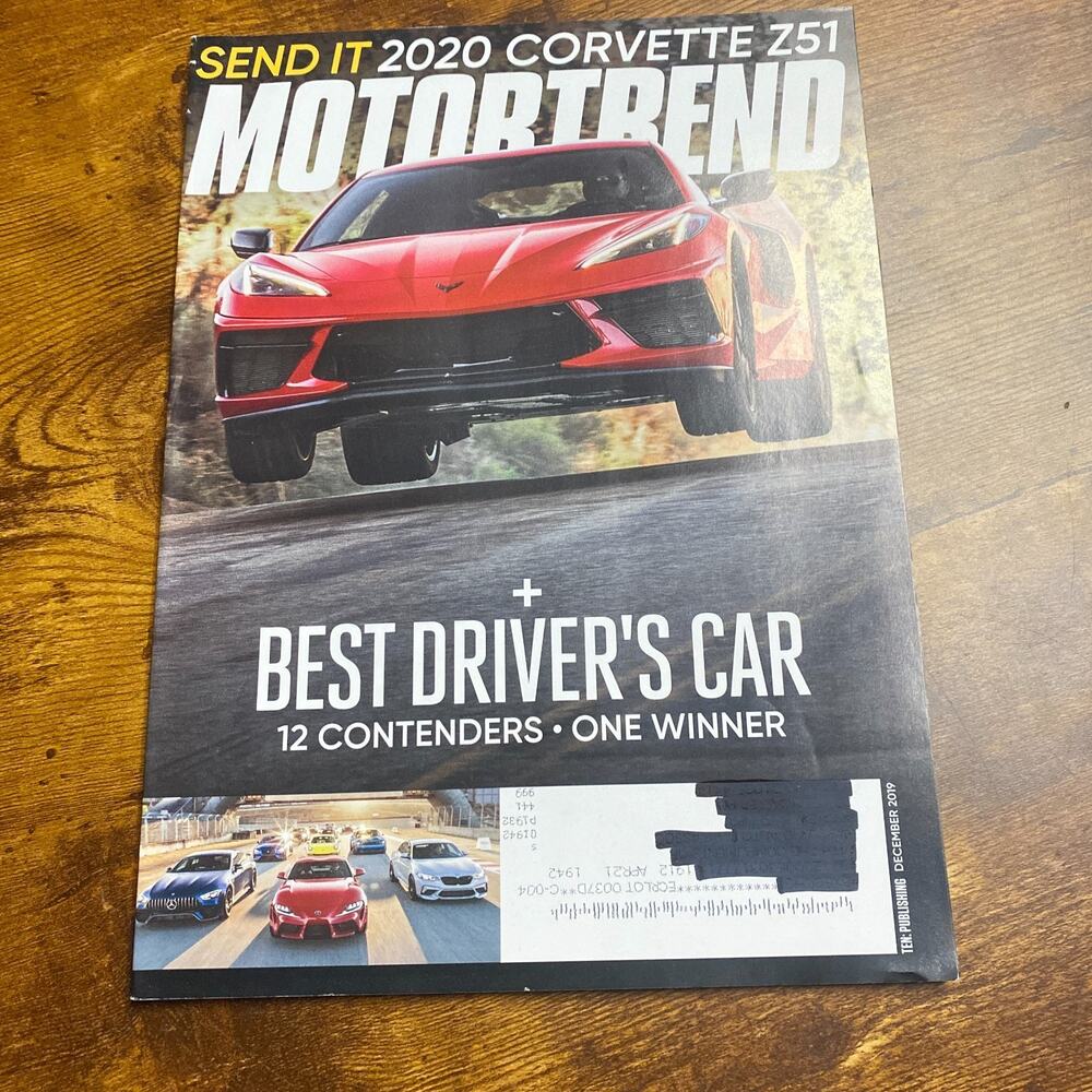 Motor Trend Magazine Dec 2019 Corvette Z51